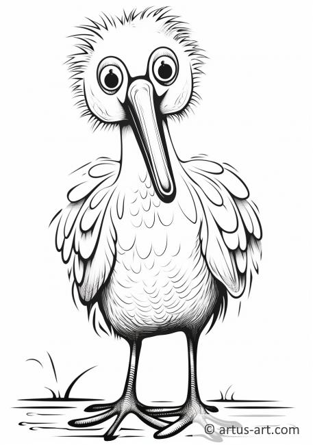 Awesome Spoonbill Coloring Page For Kids » Free Download » Artus Art