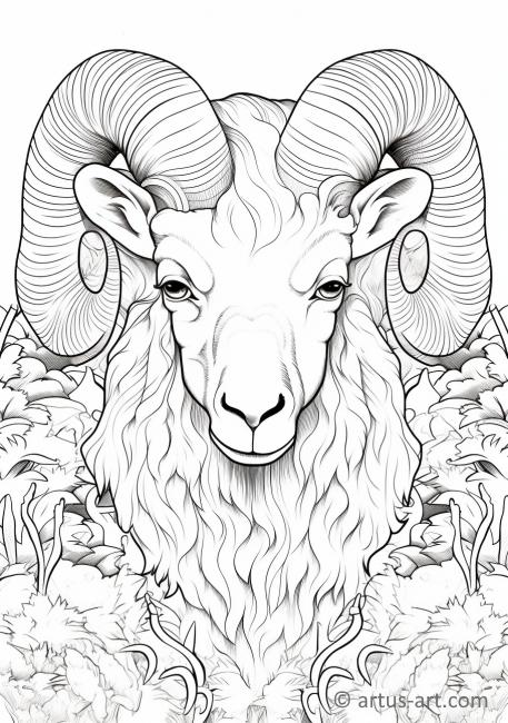 Sheep Coloring Page » Free Download » Artus Art