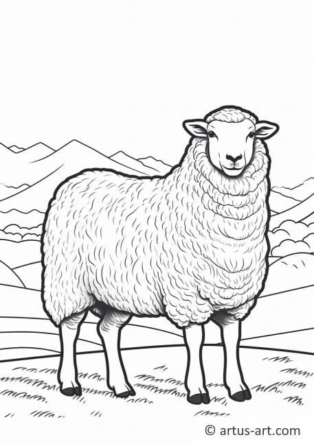 Sheep Coloring Pages | Hue Therapy