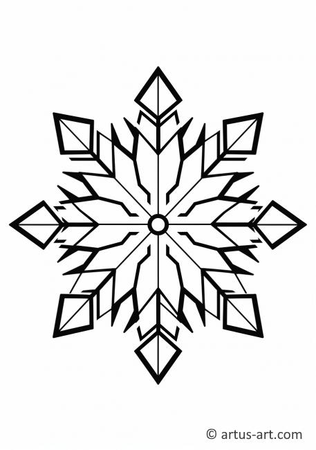 Snowflake Coloring Page » Free Download » Artus Art
