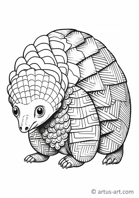 Pangolin Coloring Page » Free Download » Artus Art