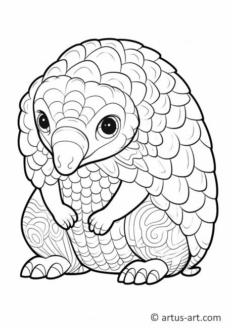 Pangolin Coloring Page For Kids » Free Download » Artus Art