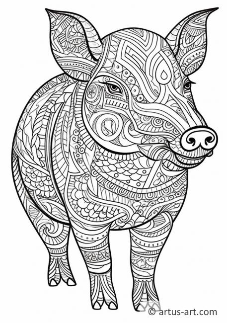 Pig Coloring Page » Free Download » Artus Art