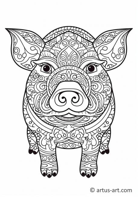 Pig Coloring Page » Free Download » Artus Art