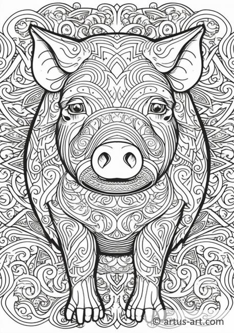 Pig Coloring Page » Free Download » Artus Art