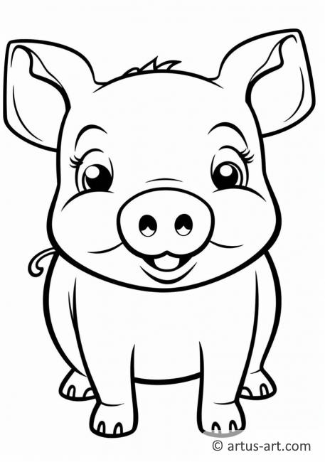 Pig Coloring Page » Free Download » Artus Art