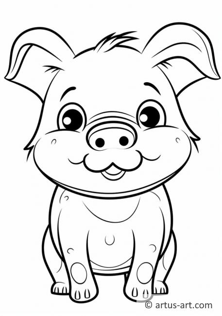 Pig Coloring Page » Free Download » Artus Art