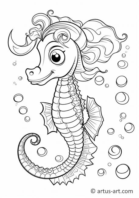 Seahorse Coloring Page » Free Download » Artus Art