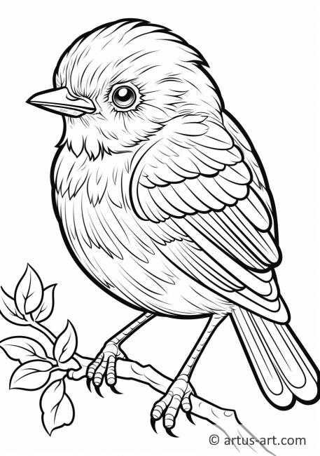 Awesome Bluebird Coloring Page For Kids » Free Download » Artus Art