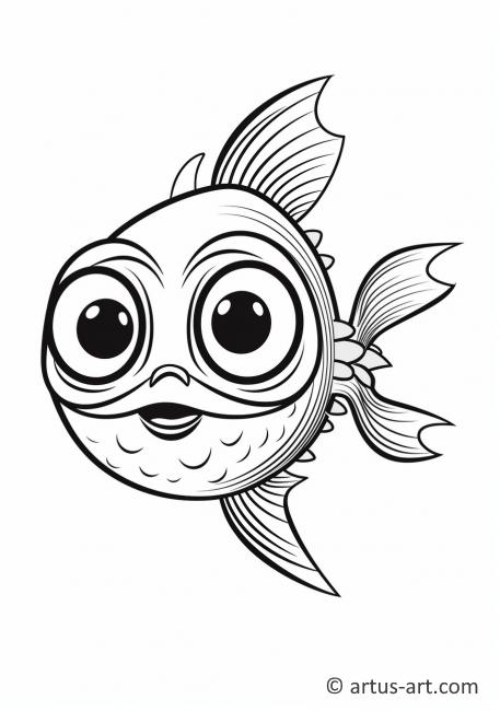 Awesome Flying fish Coloring Page » Free Download » Artus Art