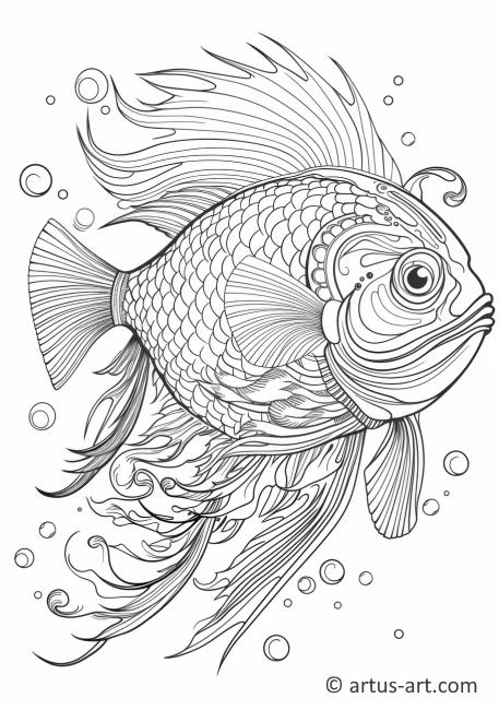 Deep sea fish Coloring Page » Free Download » Artus Art