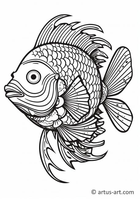 Tilapia Coloring Page » Free Download » Artus Art