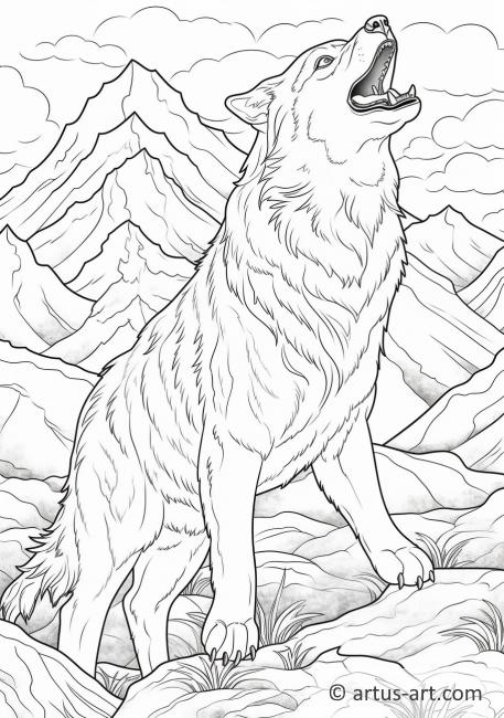 Wolf Coloring Page » Free Download » Artus Art