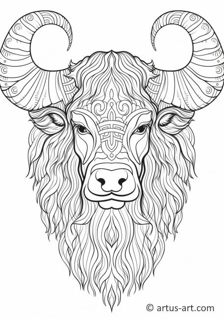 Yak Coloring Page » Free Download » Artus Art