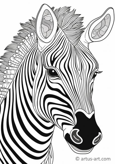 Zebra Coloring Page » Free Download » Artus Art