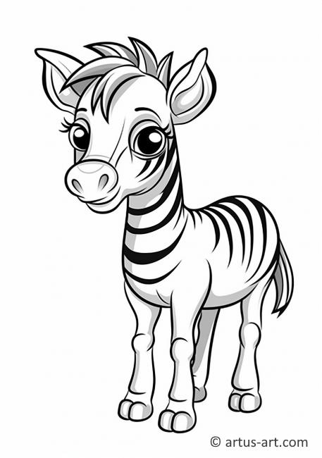 Zebra Coloring Page » Free Download » Artus Art