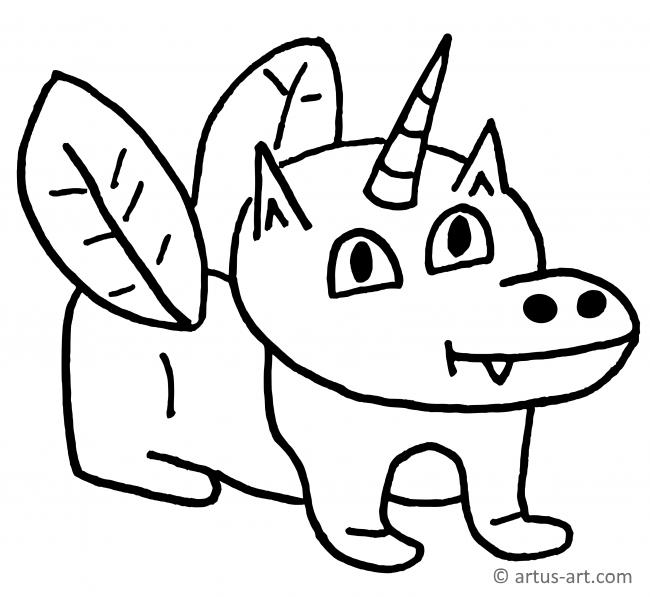 Creature Coloring Page