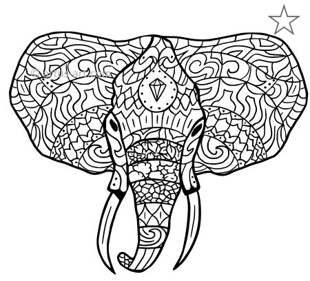 Elefant Ausmalbild