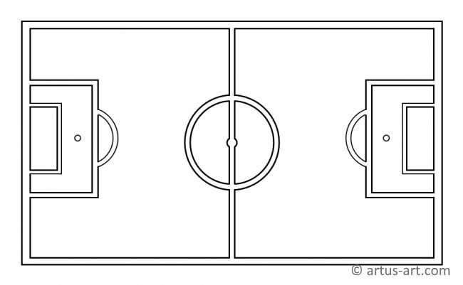 Soccer Pitch Coloring Page