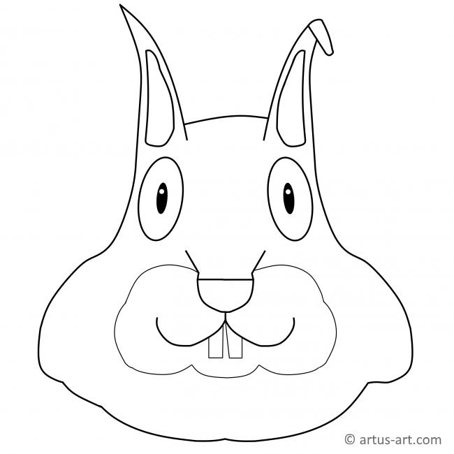 Tavşan Boyama Sayfası