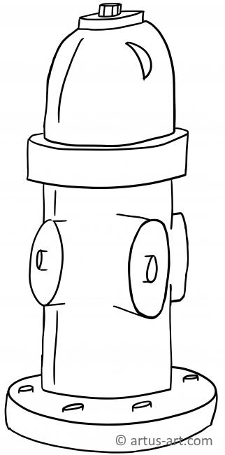 Hydrant Coloring Page