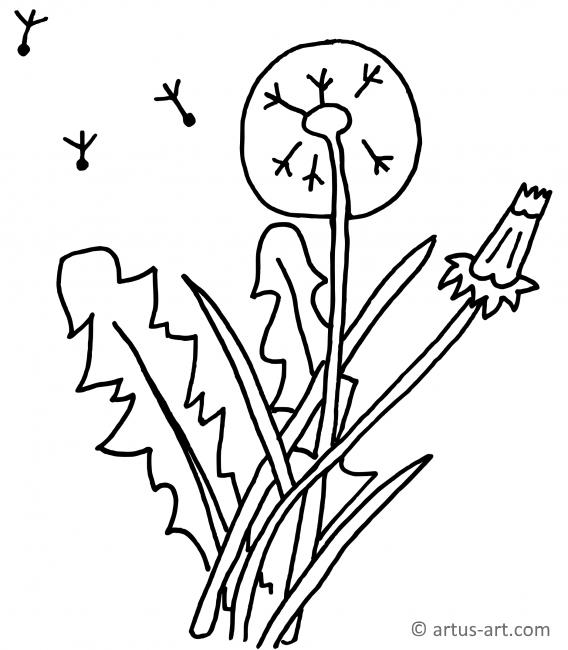 Blowball Coloring Page
