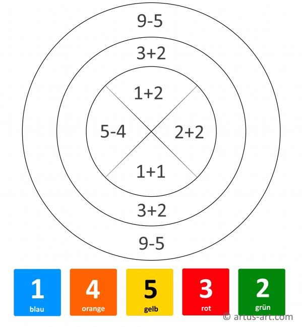 First Grade Math Mandala