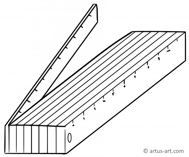 Folding Rule Coloring Page
