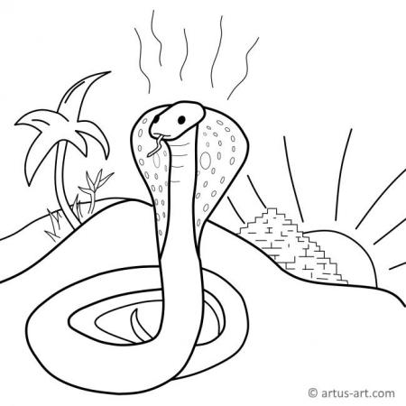 Käärme Värityskuva