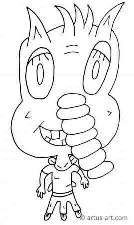 Monstrosity Coloring Page
