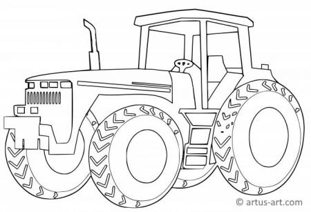 Bauernhof Traktor Ausmalbild