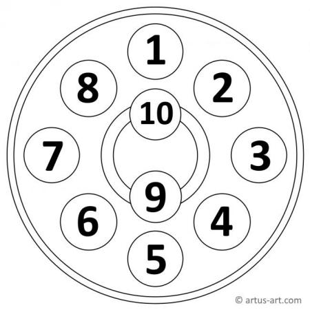 Count Numbers Mandala