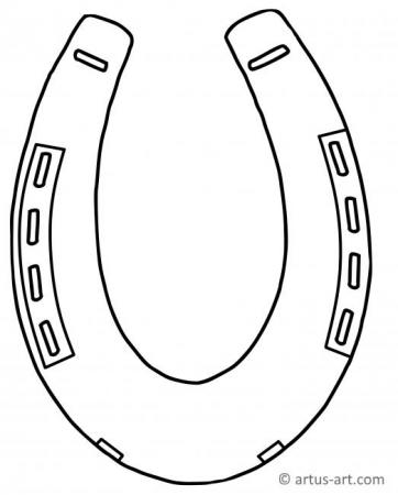 Horseshoe Coloring Page