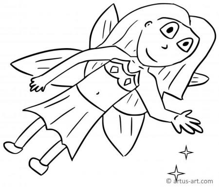 Glitter Fay Coloring Page
