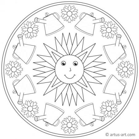 Frühling Sonne Mandala