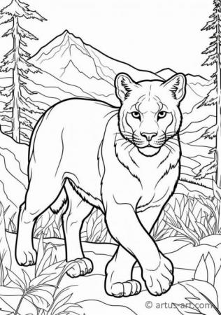 Cougar Coloring Pages » Free Download » Artus Art