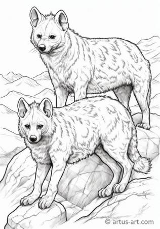 Hyenas Coloring Page For Kids