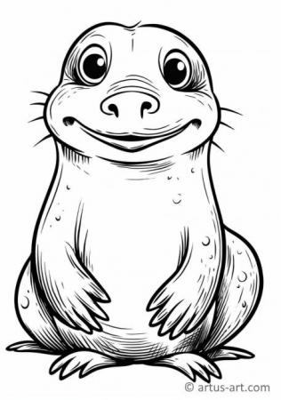 Duckbill Coloring Page