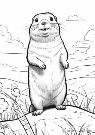 Prairie dog Coloring Page For Kids