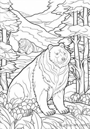 Sun bears Coloring Page For Kids
