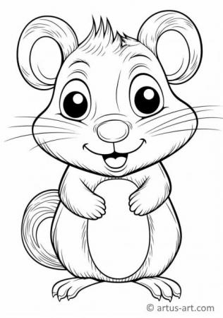 Agouti Coloring Page For Kids