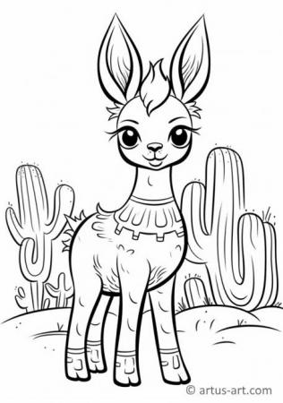 Vicunas Coloring Page For Kids