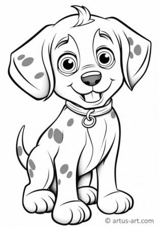 Dalmatian dog Coloring Page