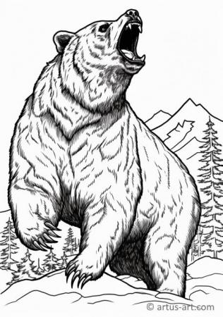 Medve Színező Oldal Akcióban