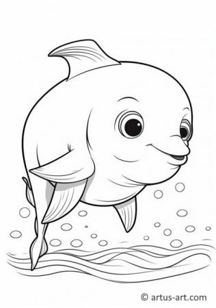 Beluga whale Coloring Page