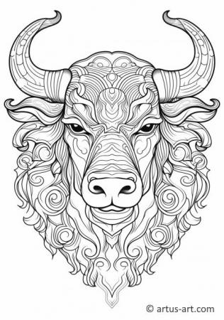 Bulls Coloring Page