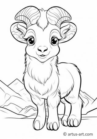 Dall Sheep Coloring Page