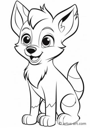 Dingo Coloring Page For Kids