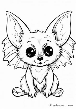 Flying fox Coloring Page