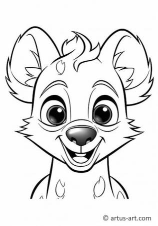 Cute Hyenas Coloring Page
